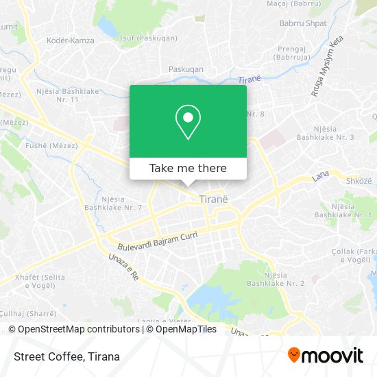 Street Coffee map