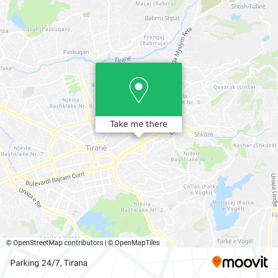 Parking 24/7 map