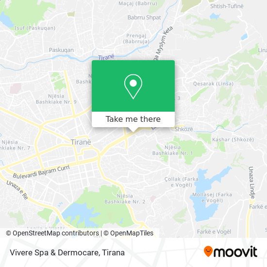 Vivere Spa & Dermocare map