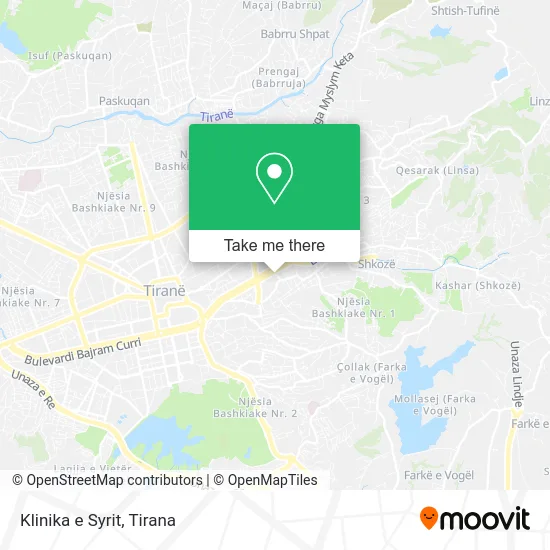 Klinika e Syrit map
