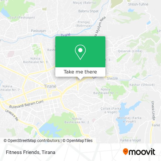 Fitness Friends map
