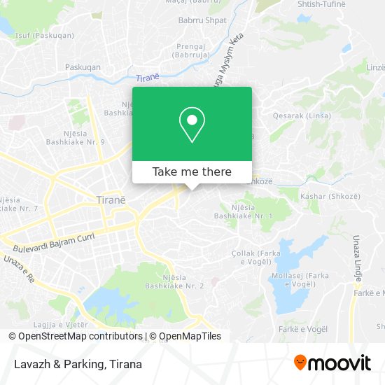 Lavazh & Parking map