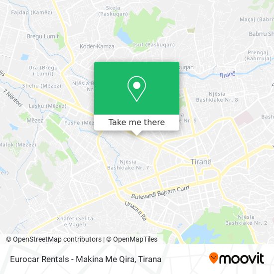 Eurocar Rentals - Makina Me Qira χάρτης