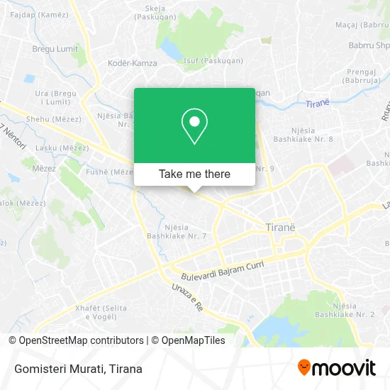 Gomisteri Murati χάρτης