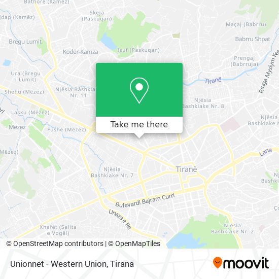 Unionnet - Western Union map