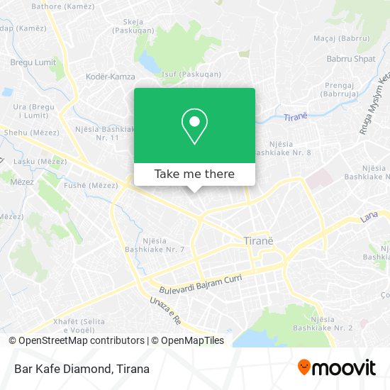 Bar Kafe Diamond map