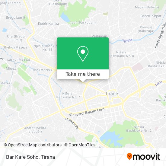 Bar Kafe Soho map