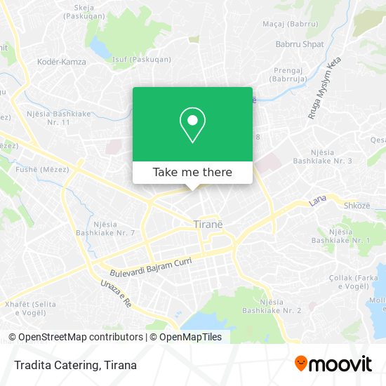 Tradita Catering map