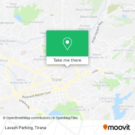 Lavazh Parking map