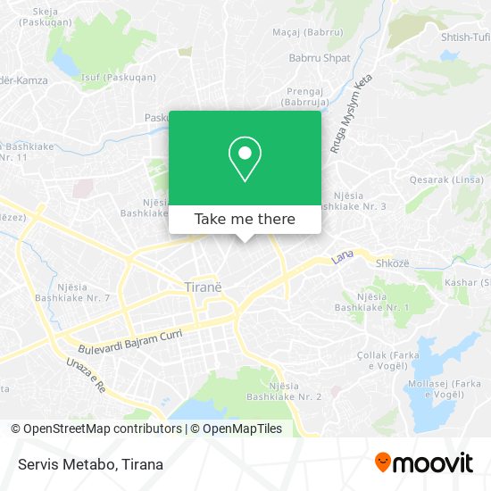 Servis Metabo map