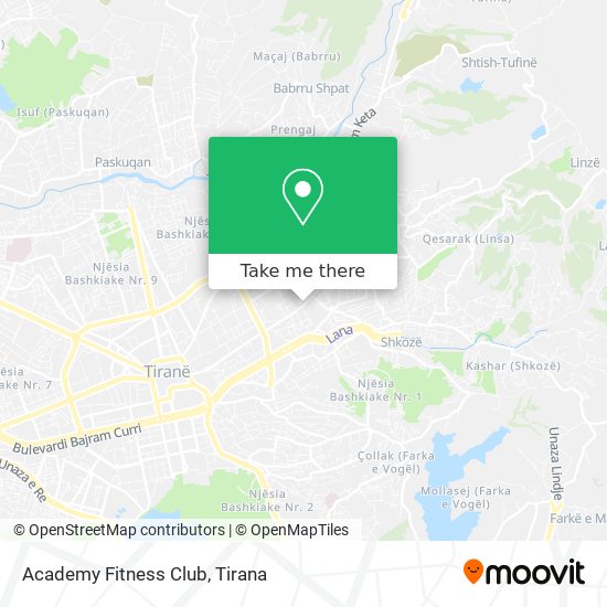 Academy Fitness Club map
