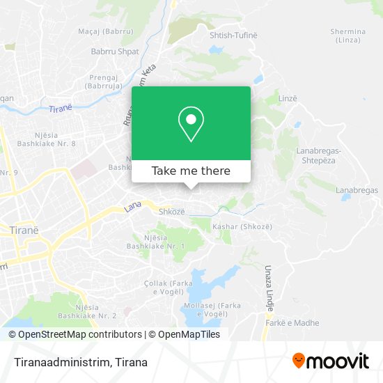 Tiranaadministrim χάρτης
