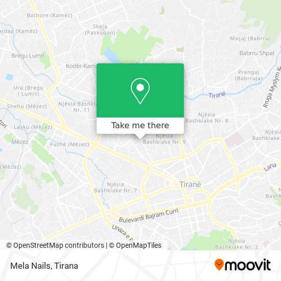 Mela Nails map