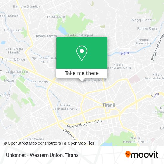 Unionnet - Western Union χάρτης