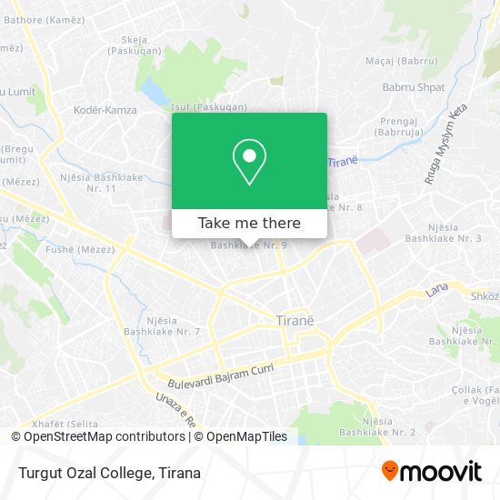 Turgut Ozal College map