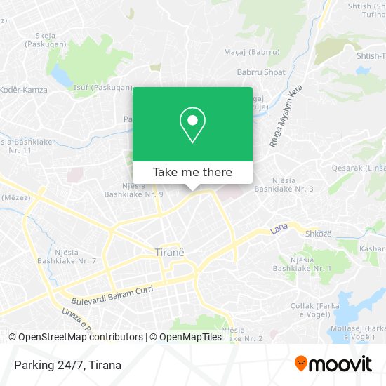 Parking 24/7 map