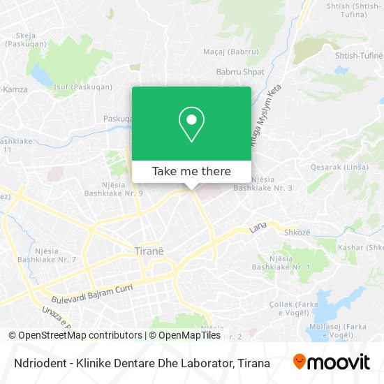 Ndriodent - Klinike Dentare Dhe Laborator map