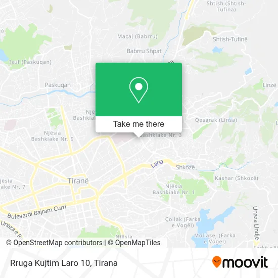 Rruga Kujtim Laro 10 map