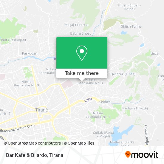 Bar Kafe & Bilardo map
