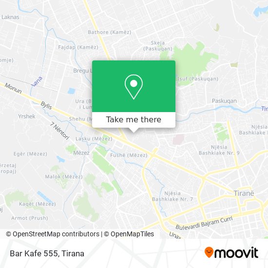 Bar Kafe 555 χάρτης