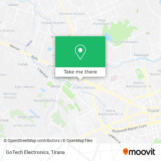GoTech Electronics map