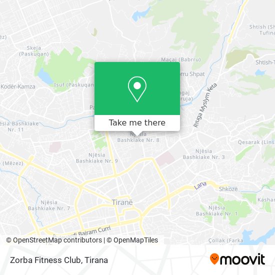 Zorba Fitness Club map