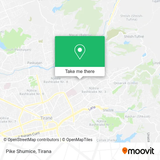 Pike Shumice χάρτης