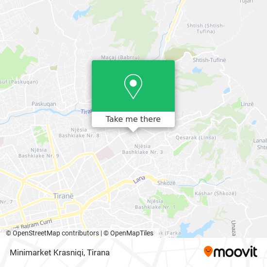 Minimarket Krasniqi map