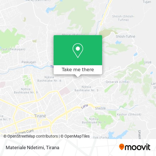 Materiale Ndetimi map