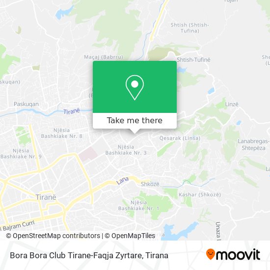 Bora Bora Club Tirane-Faqja Zyrtare χάρτης