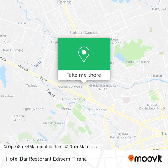 Hotel Bar Restorant Edisem map