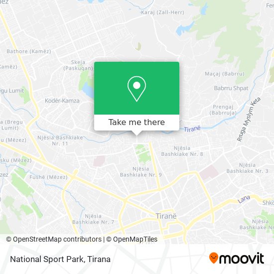 National Sport Park χάρτης
