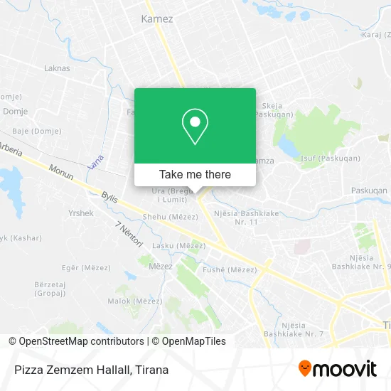 Pizza Zemzem Hallall map