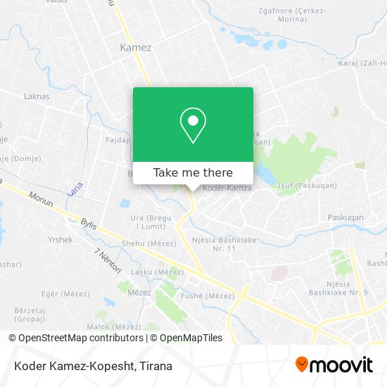Koder Kamez-Kopesht map