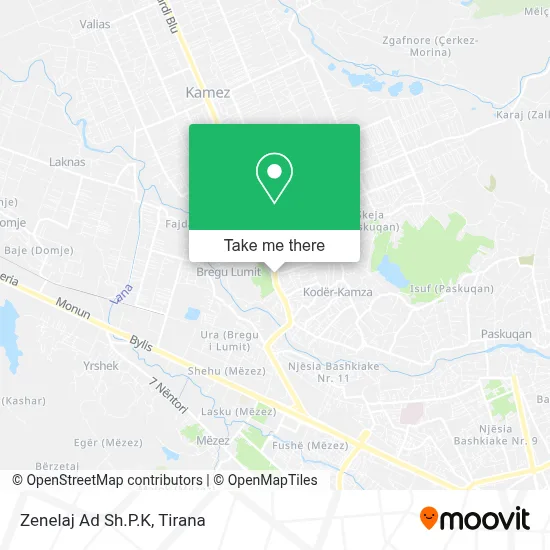 Zenelaj Ad Sh.P.K χάρτης