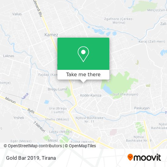 Gold Bar 2019 χάρτης