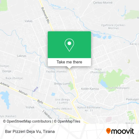 Bar Pizzeri Deja Vu map