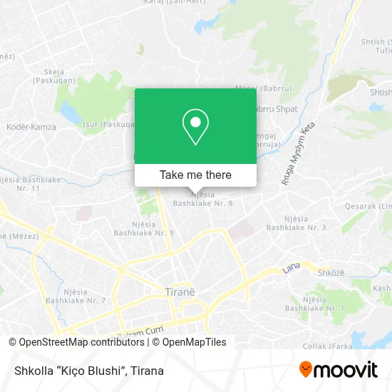 Shkolla “Kiço Blushi” χάρτης