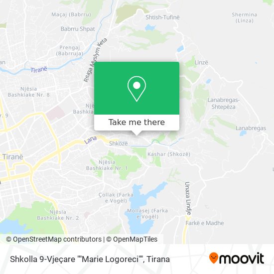 Shkolla 9-Vjeçare ""Marie Logoreci"" map