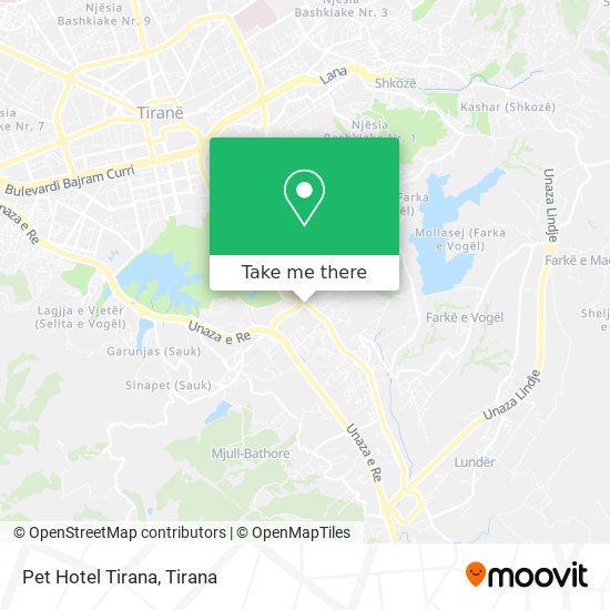 Pet Hotel Tirana map