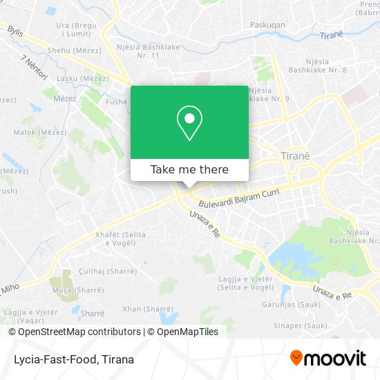 Lycia-Fast-Food χάρτης