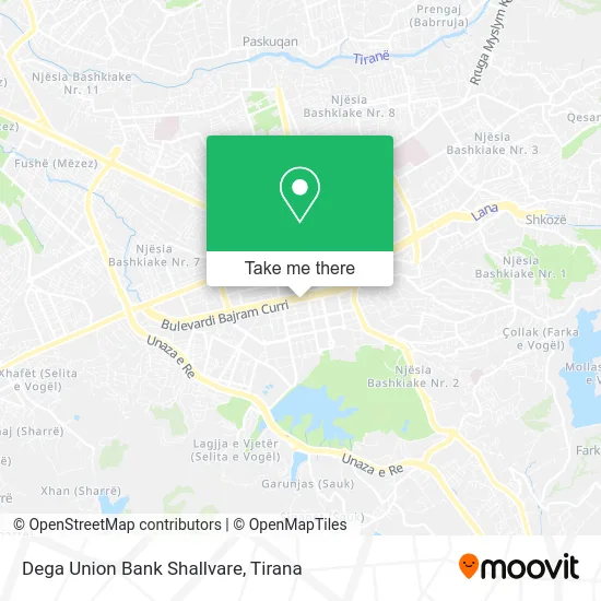Dega Union Bank Shallvare map
