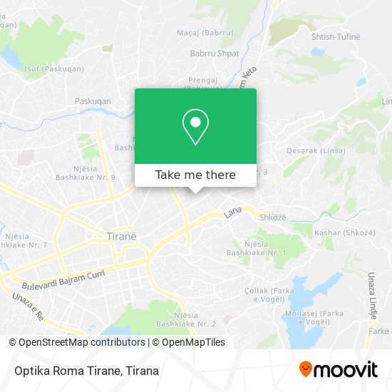 Optika Roma Tirane χάρτης