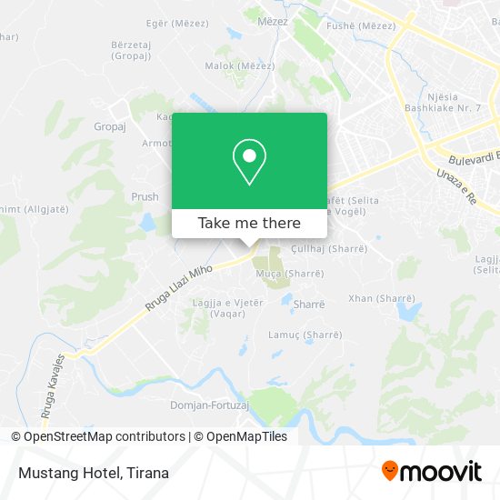 Mustang Hotel χάρτης