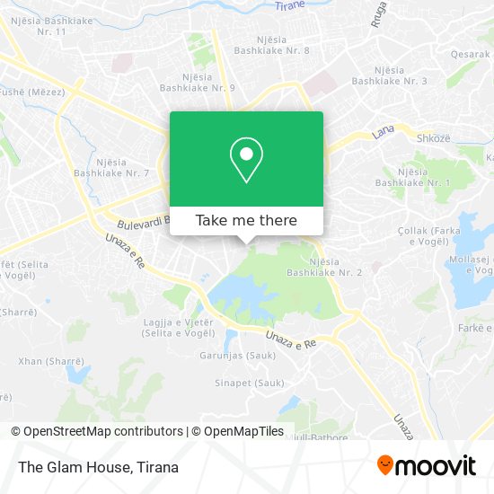 The Glam House map