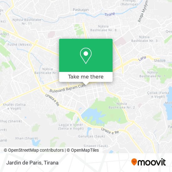 Jardin de Paris χάρτης