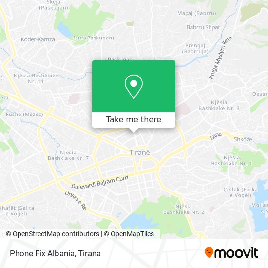 Phone Fix Albania map