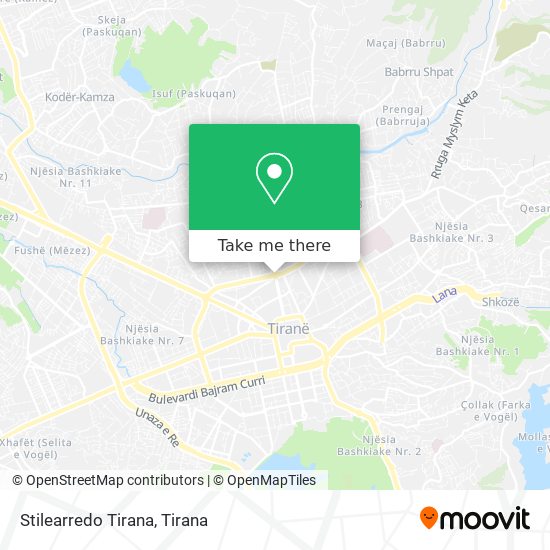 Stilearredo Tirana χάρτης