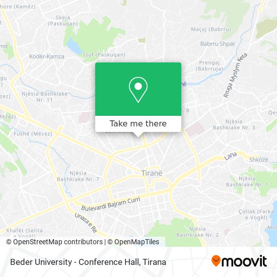 Beder University - Conference Hall map