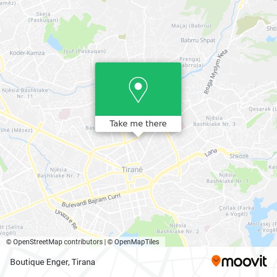 Boutique Enger map